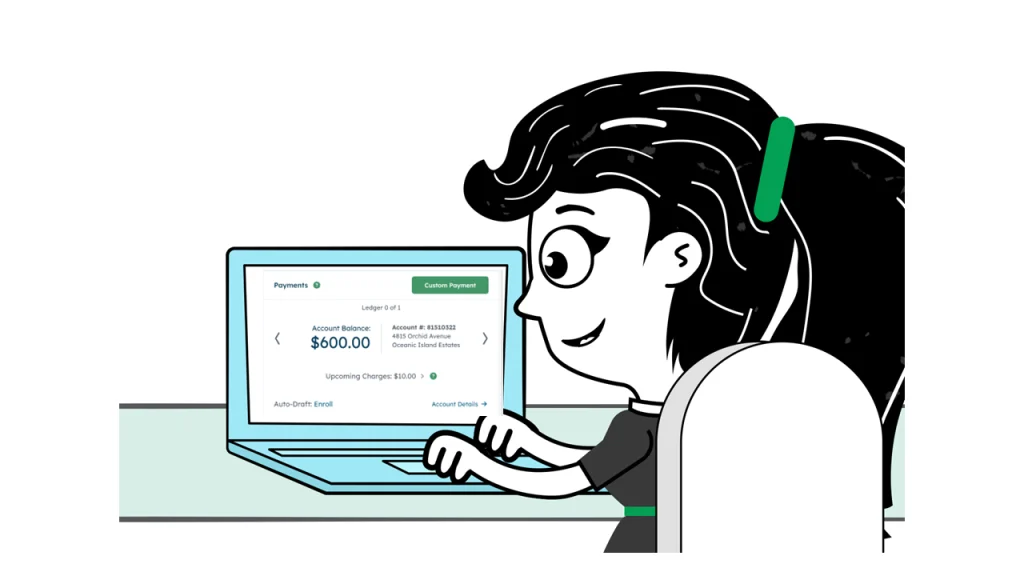 woman working on computer