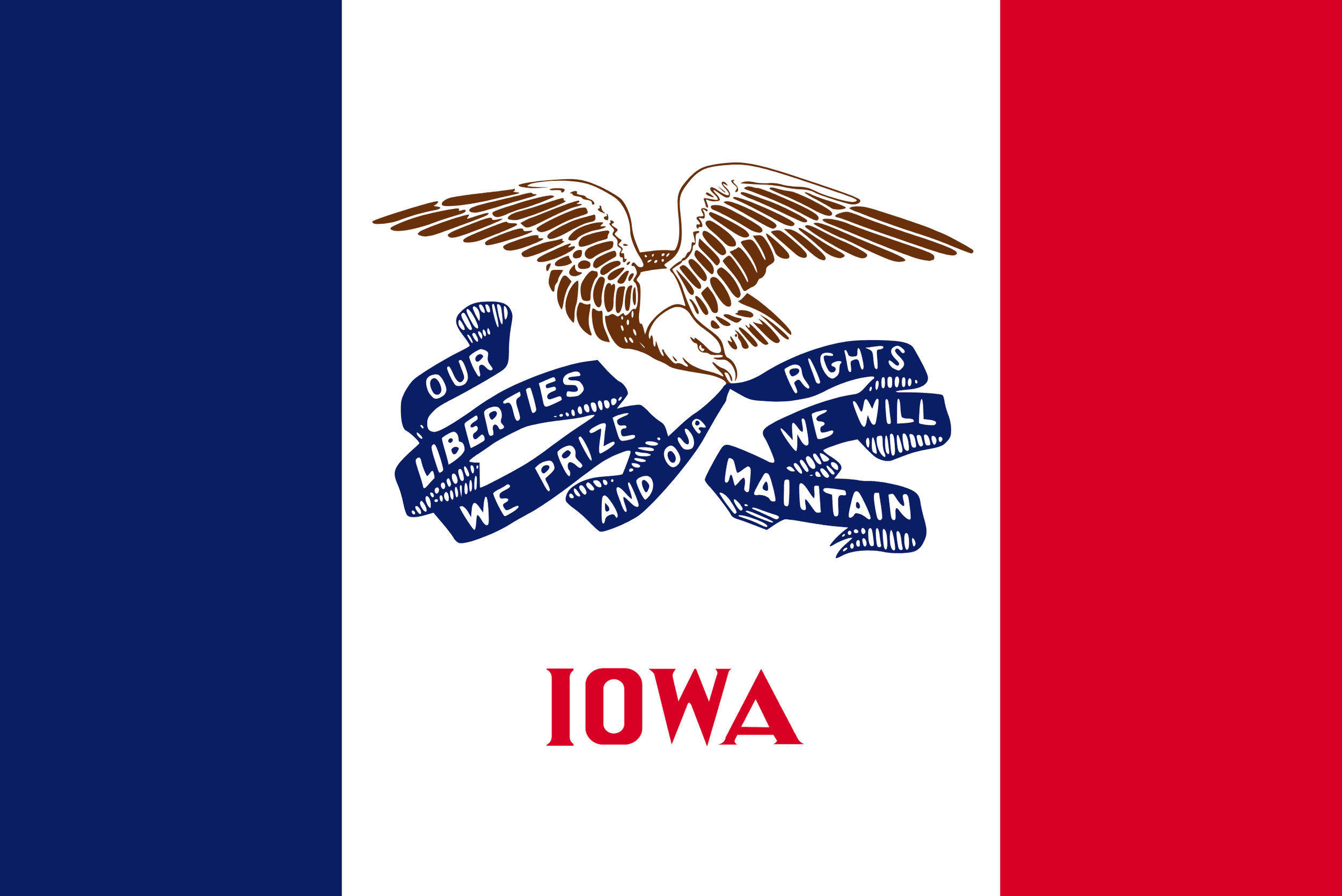 flag of the state of Iowa