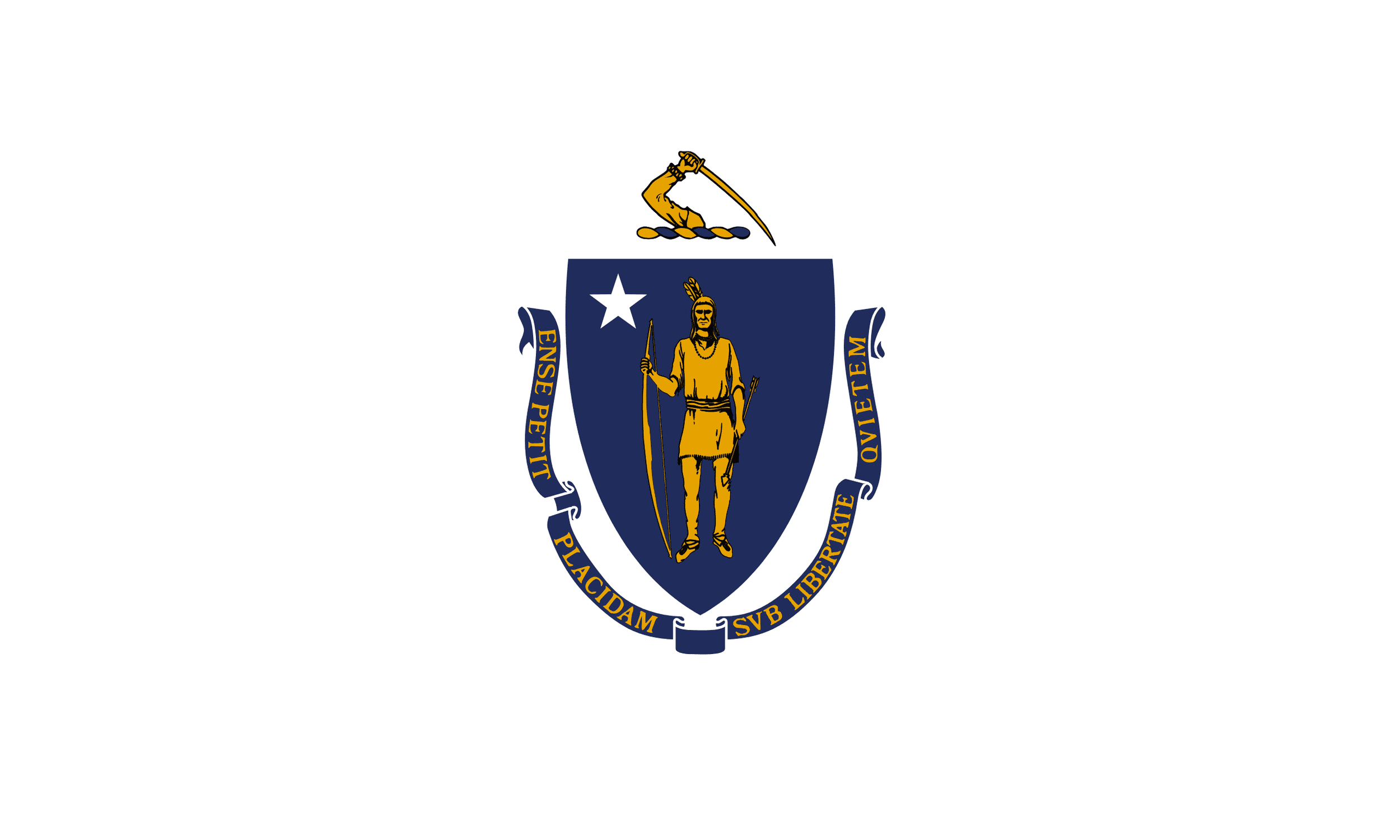 Flag of Massachusetts.