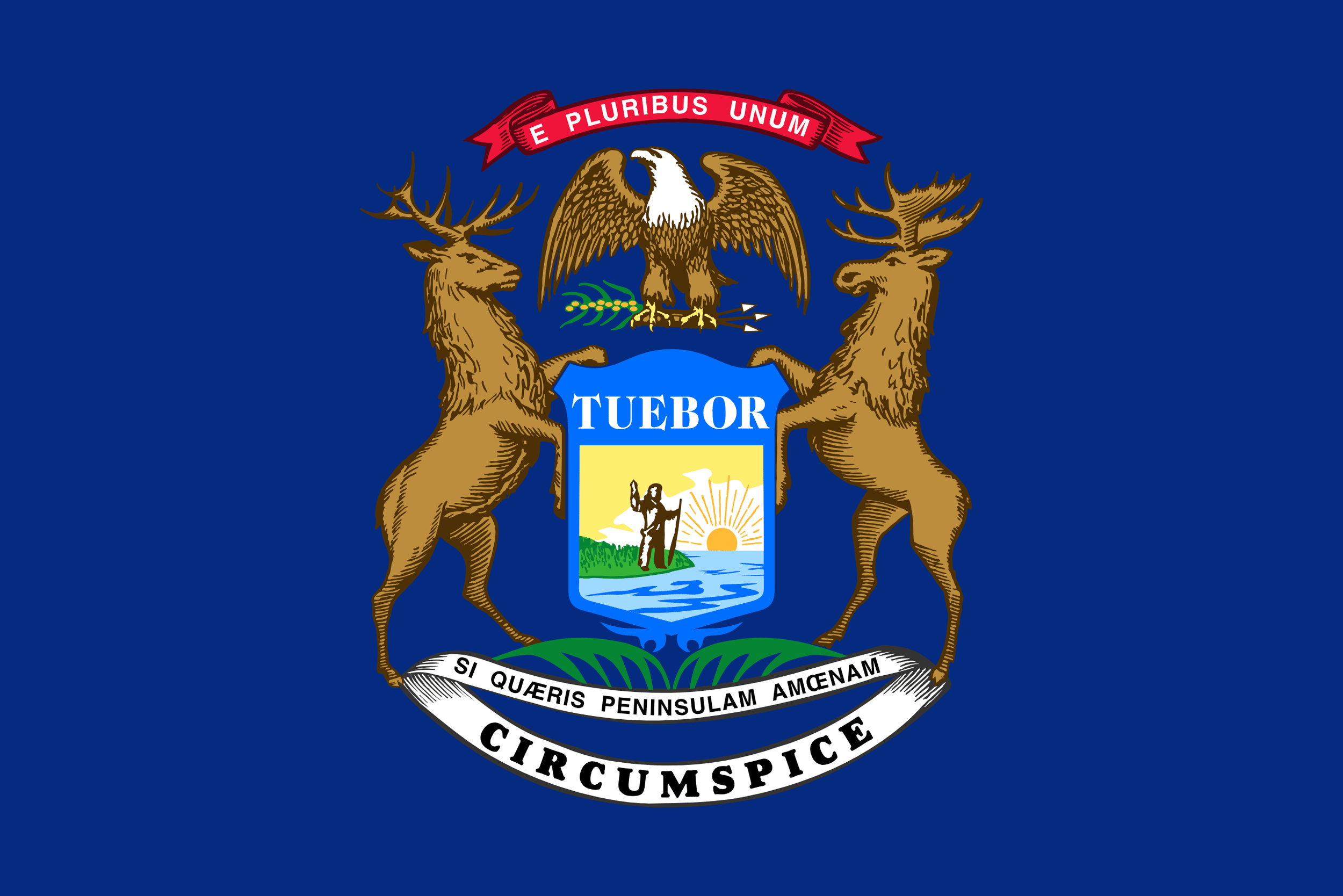 Flag of the U.S. state of Michigan