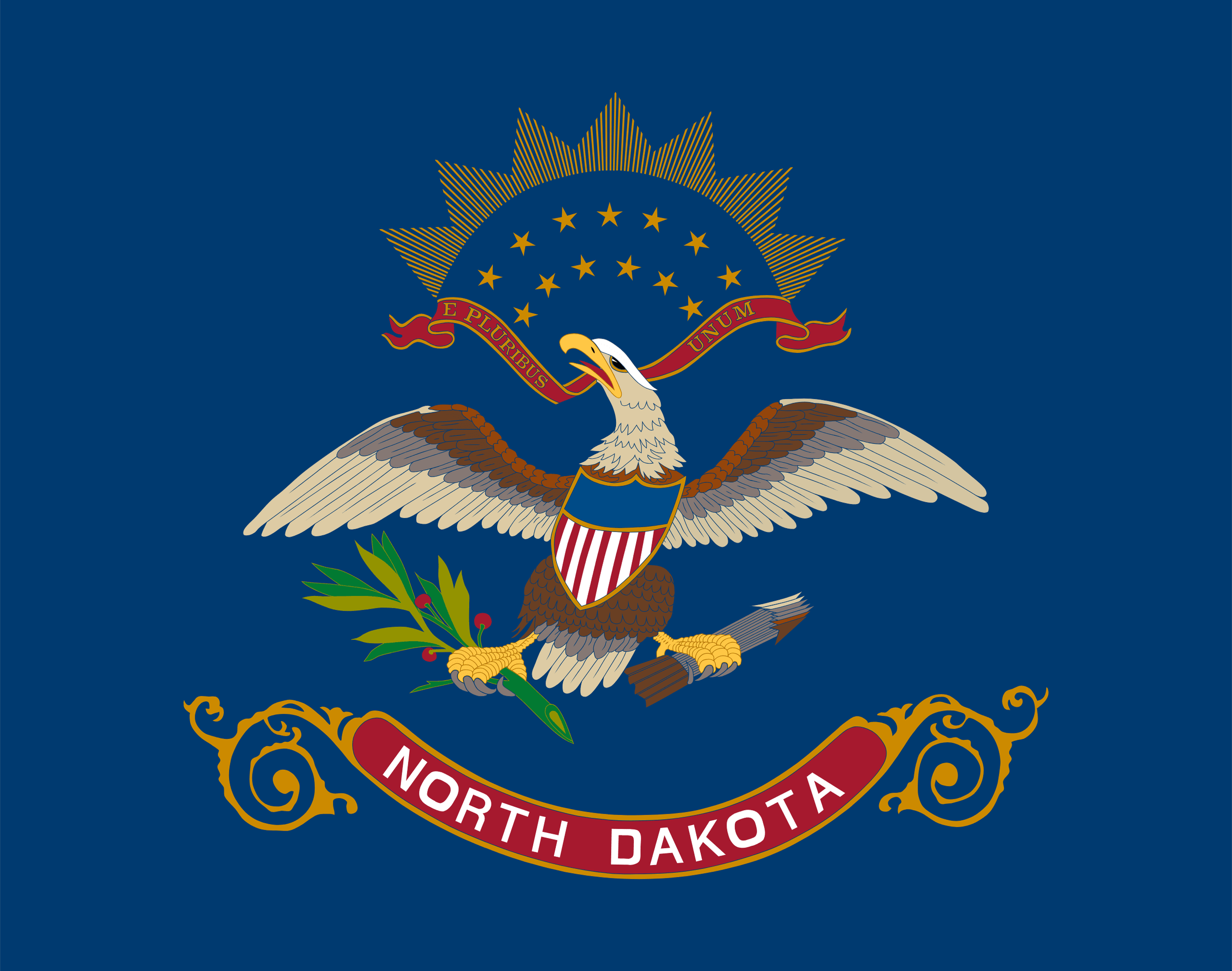 flag of the state of North Dakota